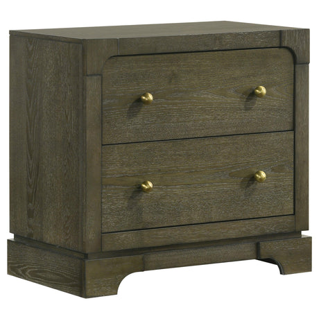 Gran Park 2-drawer Nightstand Bedside Table Dark Cocoa from Coaster - Luna Furniture