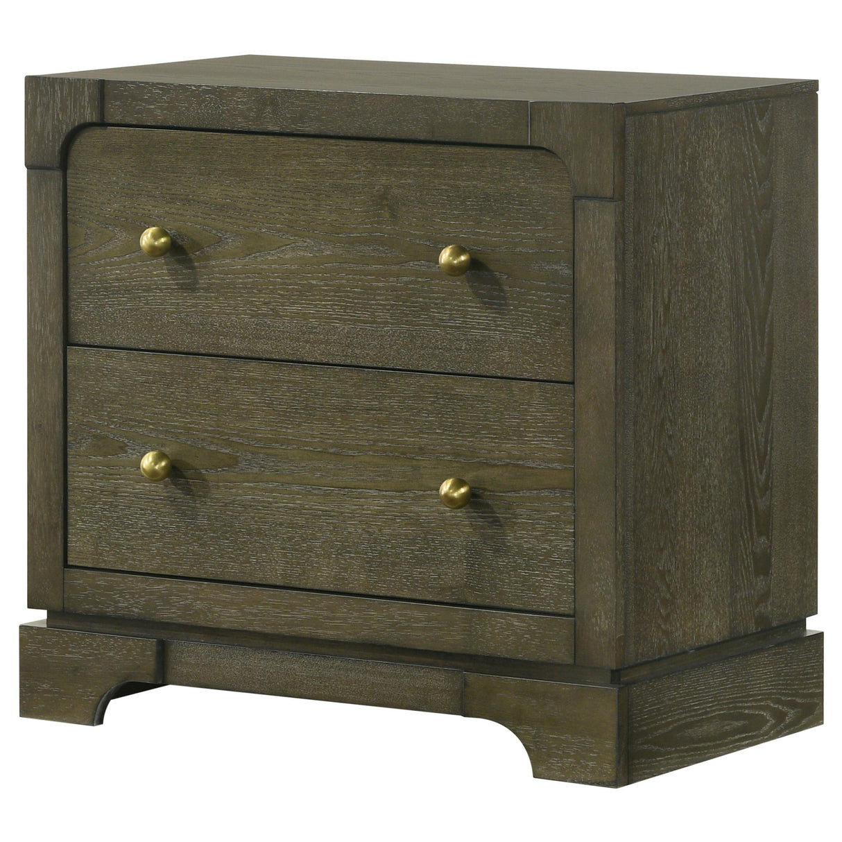 Gran Park 2-drawer Nightstand Bedside Table Dark Cocoa from Coaster - Luna Furniture