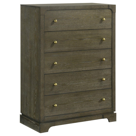 Gran Park 5-drawer Bedroom Chest of Drawers Dark Cocoa from Coaster - Luna Furniture