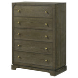 Gran Park 5-drawer Bedroom Chest of Drawers Dark Cocoa from Coaster - Luna Furniture