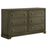 Gran Park 6-drawer Dresser Cabinet Dark Cocoa from Coaster - Luna Furniture