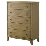 Granada 5-drawer Bedroom Chest of Drawers Natural Pine from Coaster - Luna Furniture