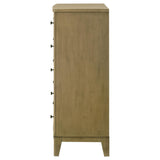 Granada 5-drawer Bedroom Chest of Drawers Natural Pine from Coaster - Luna Furniture