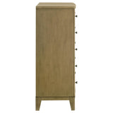 Granada 5-drawer Bedroom Chest of Drawers Natural Pine from Coaster - Luna Furniture