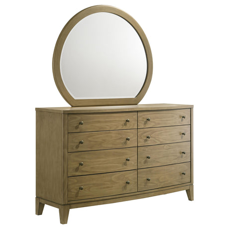 Granada 8-drawer Dresser and Mirror Natural Pine from Coaster - Luna Furniture