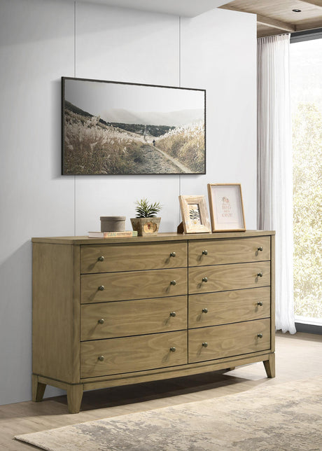 Granada 8-drawer Dresser Cabinet Natural Pine from Coaster - Luna Furniture