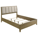 Granada Upholstered California King Panel Bed Natural Pine from Coaster - Luna Furniture