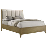 Granada Upholstered California King Panel Bed Natural Pine from Coaster - Luna Furniture