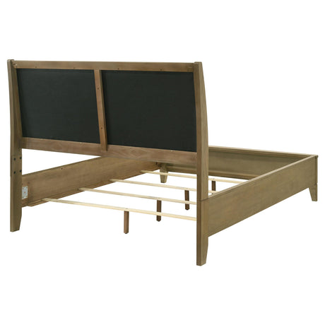 Granada Upholstered Queen Panel Bed Natural Pine from Coaster - Luna Furniture