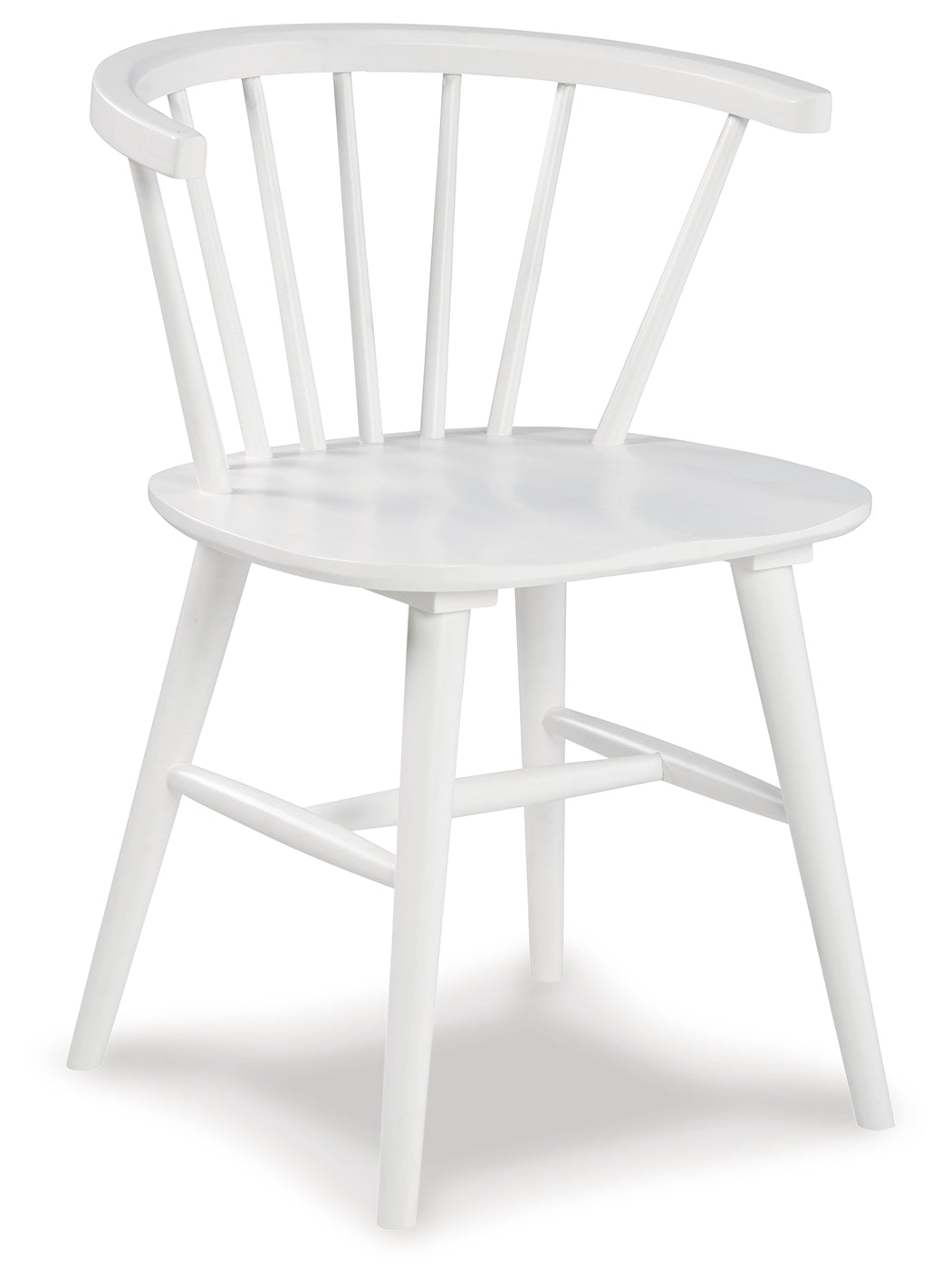 Grannen Dining Table and 6 Chairs in White/Natural - PKG010481