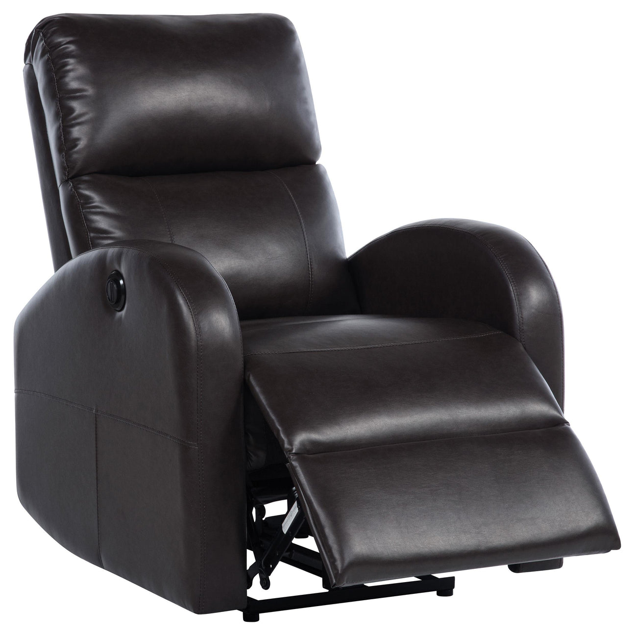 Grant Upholstered Power Recliner Chair Brown from Coaster - Luna Furniture