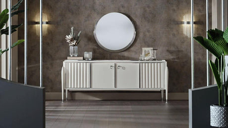 Gravita Ivory Buffet Mirror