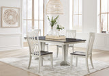 Gray/Brown Darborn Dining Table and 4 Chairs - PKG015873