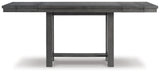 Gray Myshanna Counter Height Dining Table and 4 Barstools and Bench with Storage - PKG010496