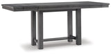 Gray Myshanna Dining Table and 4 Chairs - PKG011220