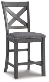 Gray Myshanna Dining Table and 4 Chairs - PKG011220