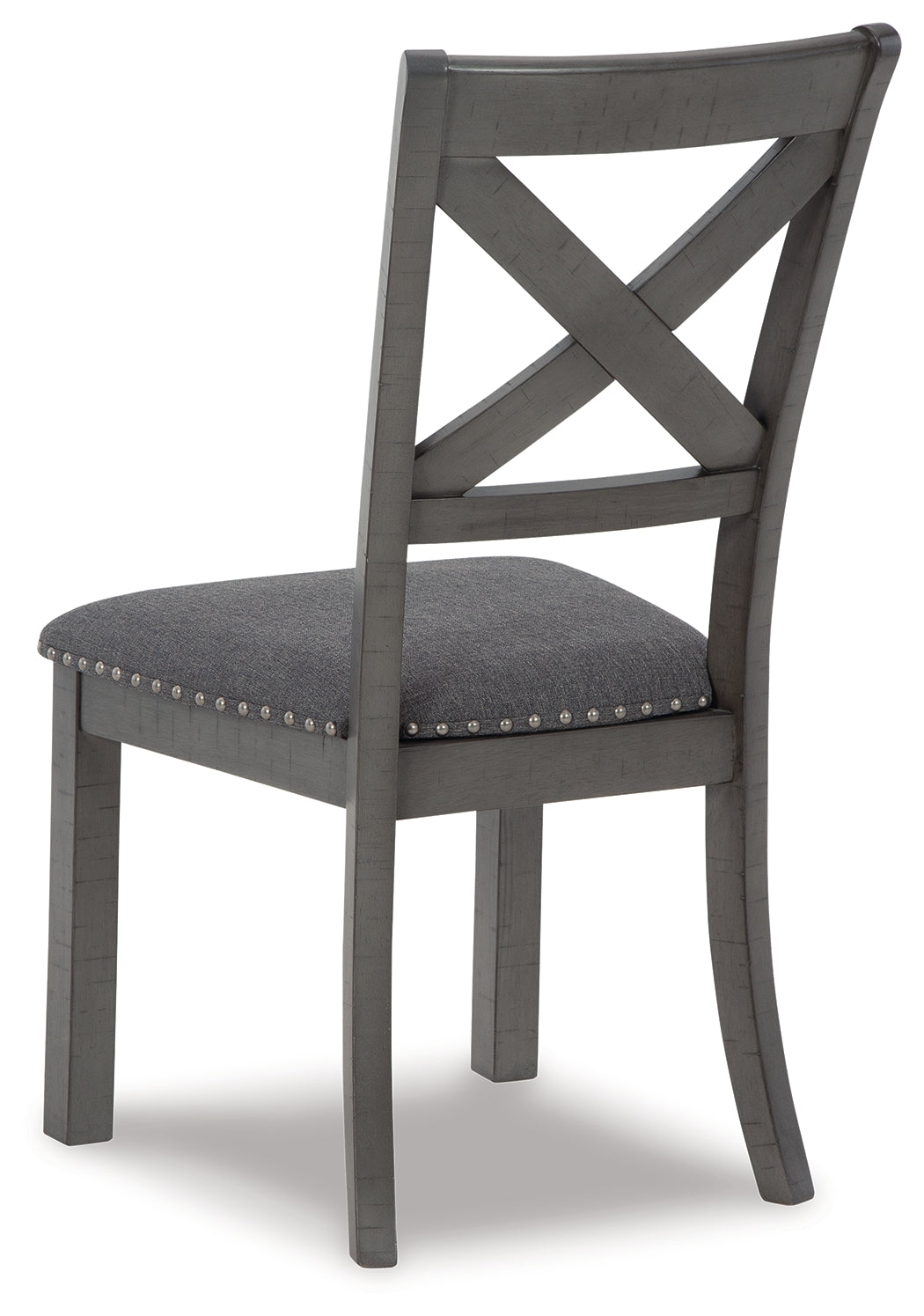 Gray Myshanna Dining Table and 6 Chairs and Bench - PKG013280