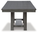 Gray Myshanna Dining Table and 6 Chairs with Storage - PKG013282