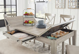 Gray Parellen Dining Table and 6 Chairs - PKG013255