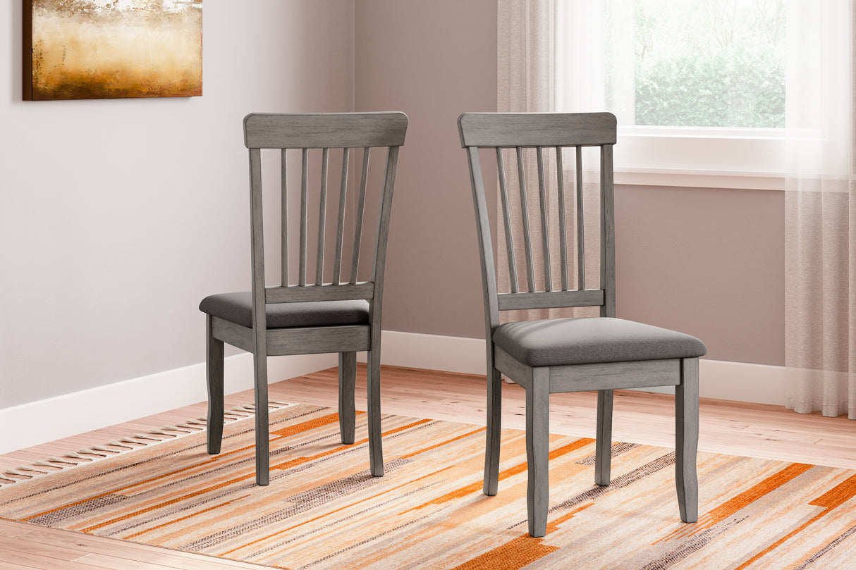 Gray Shullden Dining Table and 2 Chairs - PKG015400