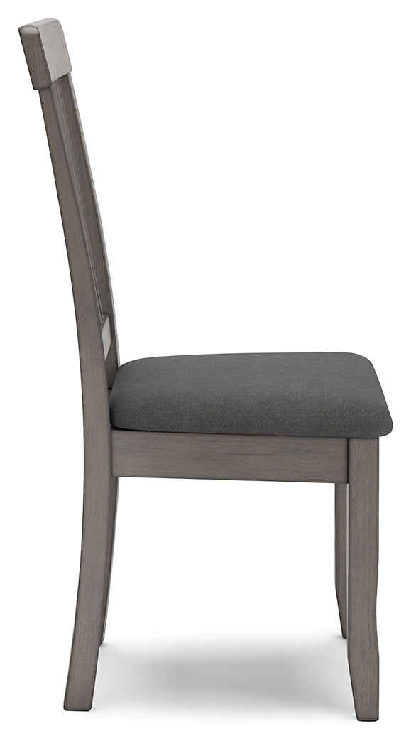 Gray Shullden Dining Table and 2 Chairs - PKG015400