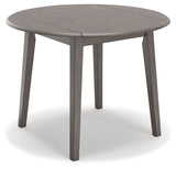 Gray Shullden Dining Table and 2 Chairs - PKG015400