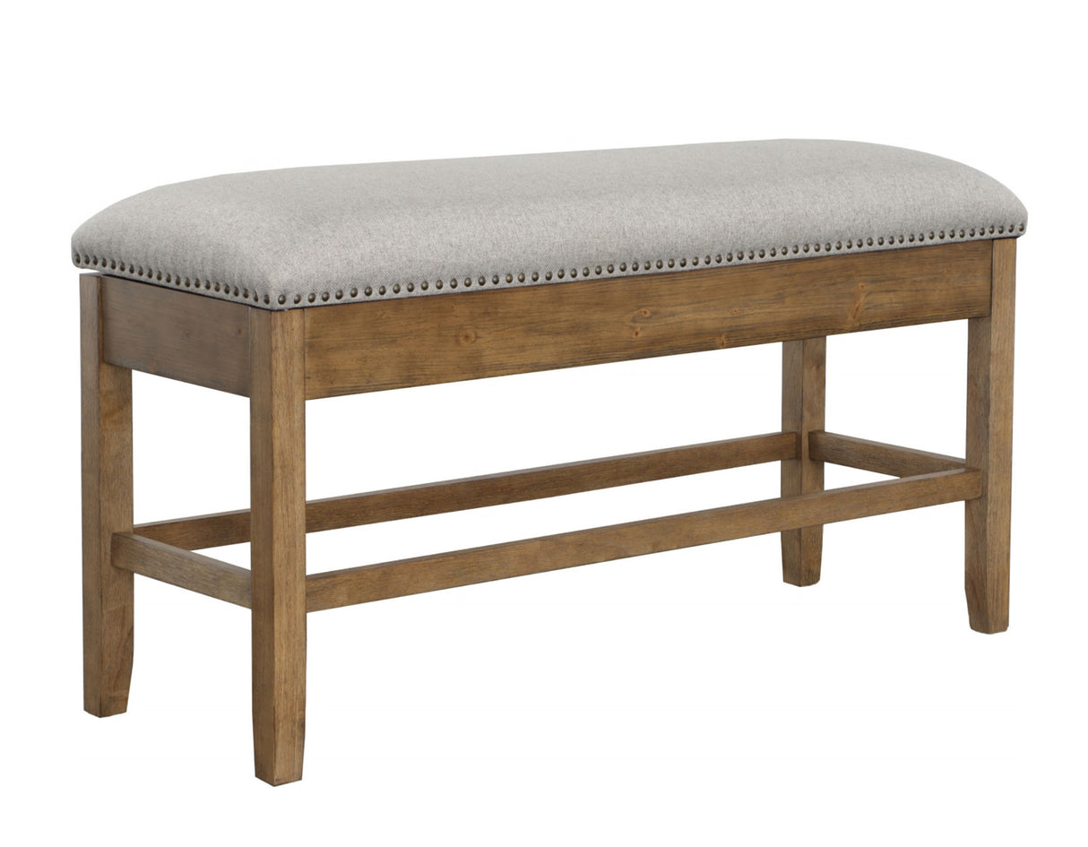 Grayson 24″ Counter Storage Bench w/Nailhead Trim from Steve Silver - Luna Furniture