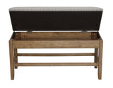 Grayson 24″ Counter Storage Bench w/Nailhead Trim from Steve Silver - Luna Furniture