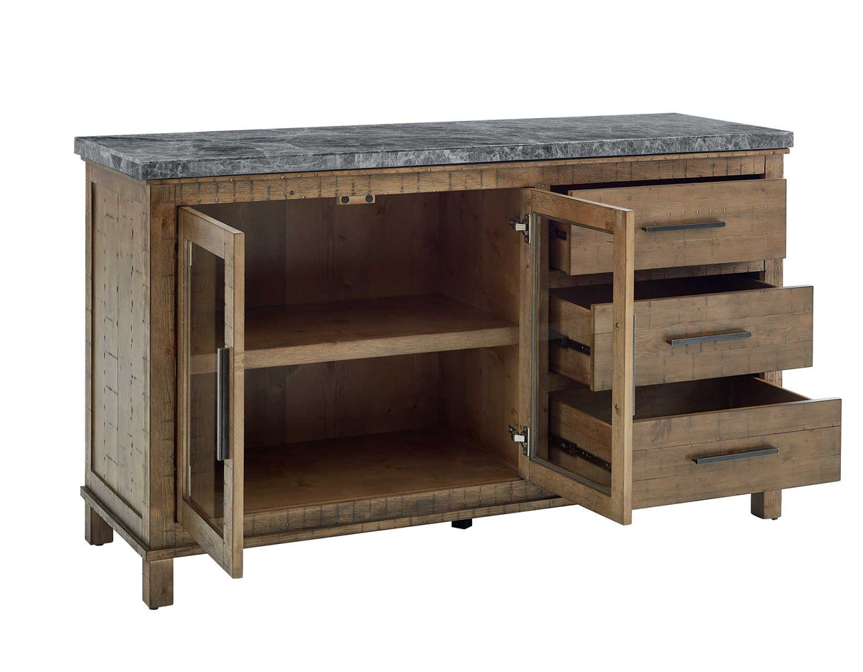 Grayson Gray Marble Top Server from Steve Silver - Luna Furniture