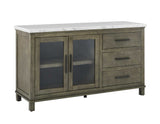 Grayson Server, White Marble Top - GS640SVW