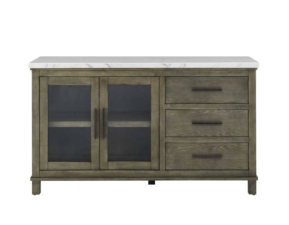 Grayson Server, White Marble Top - GS640SVW