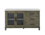 Grayson Server, White Marble Top - GS640SVW