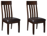 Haddigan 2-Piece Dining Room Chair in Dark Brown - PKG000159