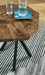 Haileeton Coffee Table with 1 End Table in Brown/Black - PKG014881