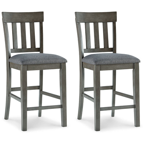 Hallanden 2-Piece Bar Stool in Two-tone Gray - PKG010483