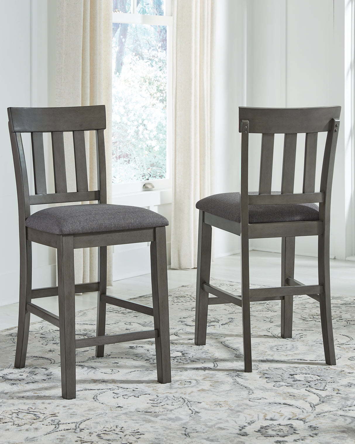 Hallanden 2-Piece Bar Stool in Two-tone Gray - PKG010483