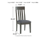 Hallanden 2-Piece Dining Room Chair in Two-tone Gray - PKG010482