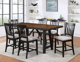 Halle 5-Piece Counter Dining Set(Counter Table & 4 Counter Chairs) from Steve Silver - Luna Furniture