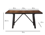 Halle 60-78-inch Counter Table w/18-inch Leaf from Steve Silver - Luna Furniture