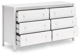 Hallityn Full Panel Headboard with Dresser and Chest in White from Ashley - Luna Furniture