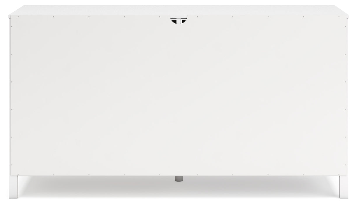 Hallityn Full Panel Headboard with Dresser and Chest in White from Ashley - Luna Furniture