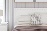 Hallityn Full Panel Headboard with Dresser, Chest and 2 Nightstands in White from Ashley - Luna Furniture