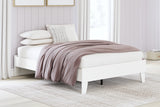 Hallityn Full Platform Bed with 2 Nightstands in White from Ashley - Luna Furniture