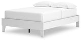 Hallityn Full Platform Bed with 2 Nightstands in White from Ashley - Luna Furniture