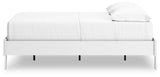 Hallityn Full Platform Bed with Dresser and 2 Nightstands in White - PKG019023