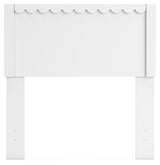 Hallityn Twin Panel Headboard with Dresser and 2 Nightstands in White - PKG019031