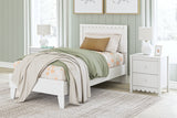 Hallityn Twin Panel Headboard with Dresser, Chest and Nightstand in White from Ashley - Luna Furniture