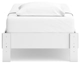 Hallityn Twin Platform Bed with Dresser and Nightstand in White from Ashley - Luna Furniture