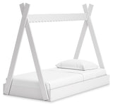 Hallityn Twin Tent Bed with Dresser and 2 Nightstands in White from Ashley - Luna Furniture