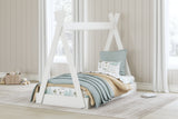 Hallityn Twin Tent Bed with Dresser and 2 Nightstands in White from Ashley - Luna Furniture